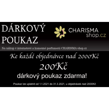 Dárková poukázka 200kč dárek k objednávce